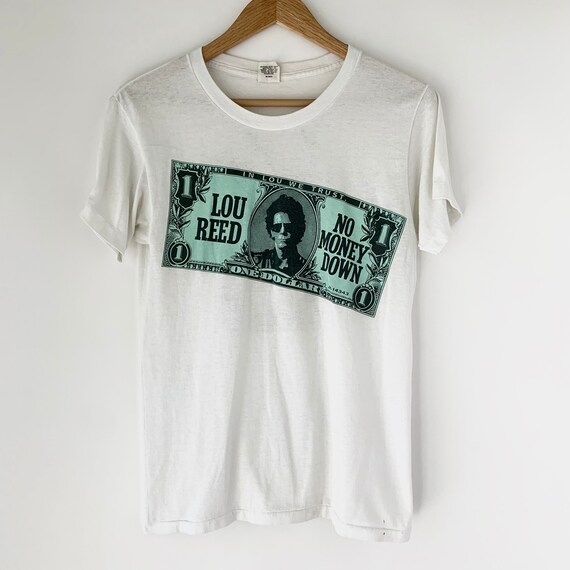1986 Lou Reed No Money Down Vintage Tour Band Shir