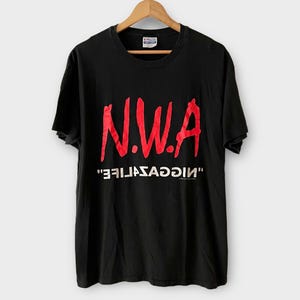 1991 N.W.A. Vintage Tour Band Rap Tee Shirt 90s 1990s Dr Dre, Eazy E, Ice Cube NWA