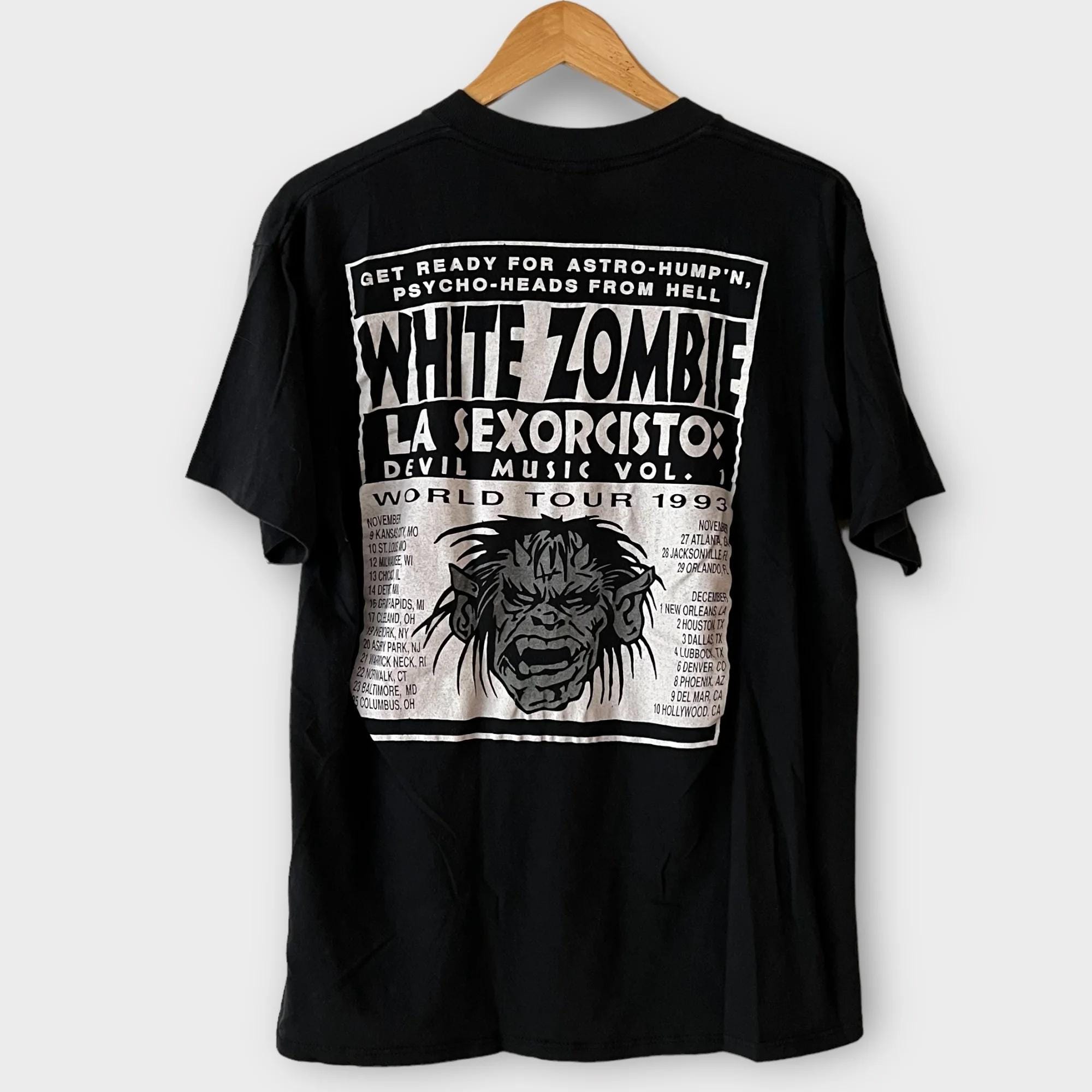 WHITE ZOMBIE 1993年ツアー　ヴィンテージTシャツ L 1993 White Zombie Vintage Tour Band Rock Tee Shirt 90s 1990s