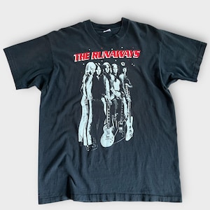 1990er The Runaways Vintage Band Rock T Shirt 90er Jahre Joan Jett Lita Ford