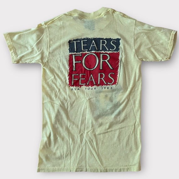 1985 Tears For Fears Vintage Tour Band New Wave Tee S… Gem