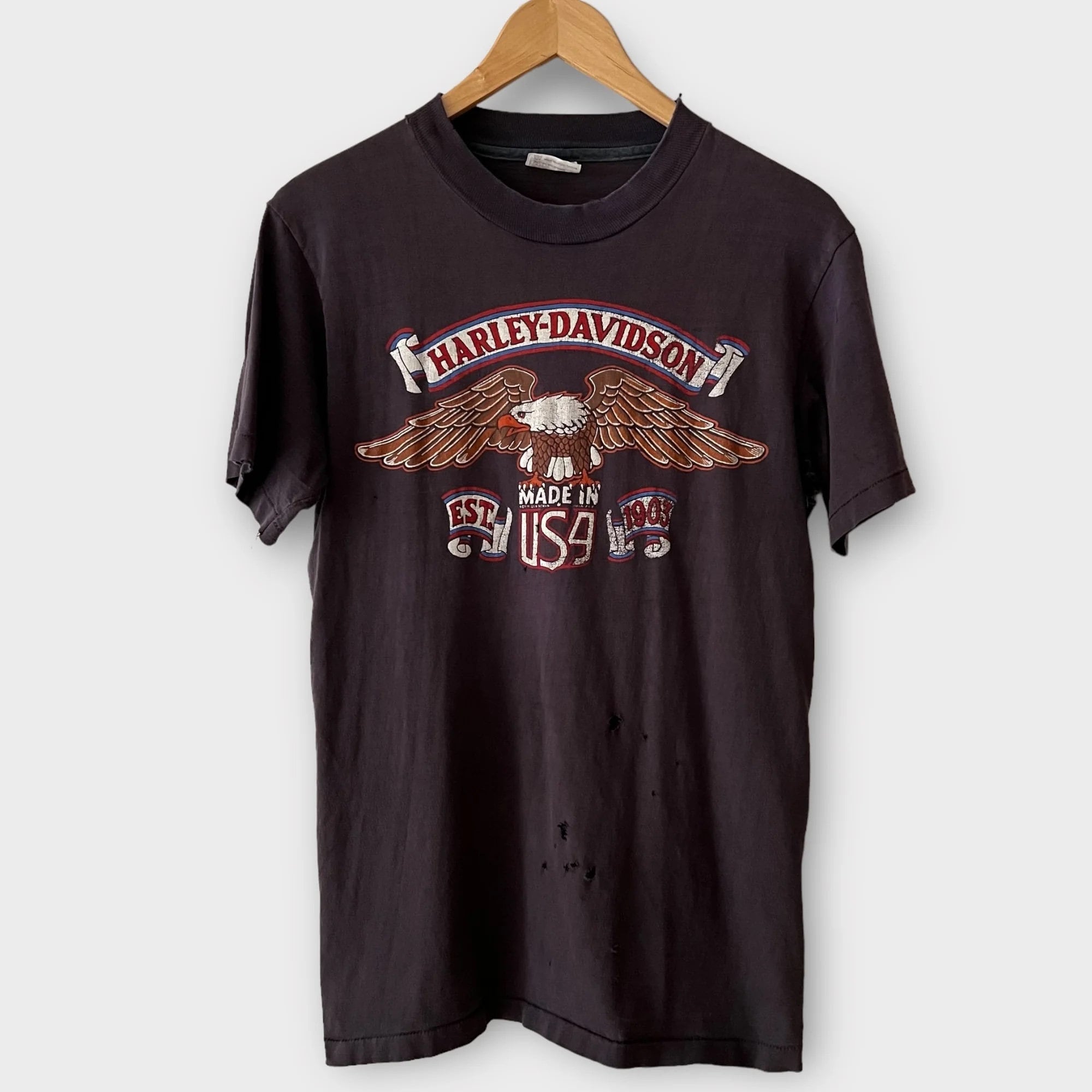 1970s Harley Davidson Motorcycle Westminister, CA Vintage Tee