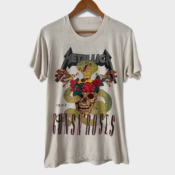 90s GUNS N' ROSES バンド Tシャツ 1992年製 ガンズ・アンド・ローゼズ メタリカ Tシャツ 1992 90年代
