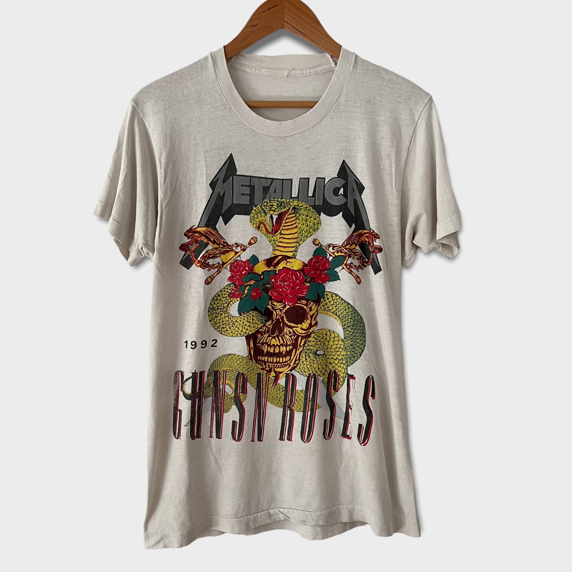 90s GUNS N' ROSES バンド Tシャツ 1992年製 GUNS N' ROSES L 1992年ジャパンツアーTシャツ デッドストック
