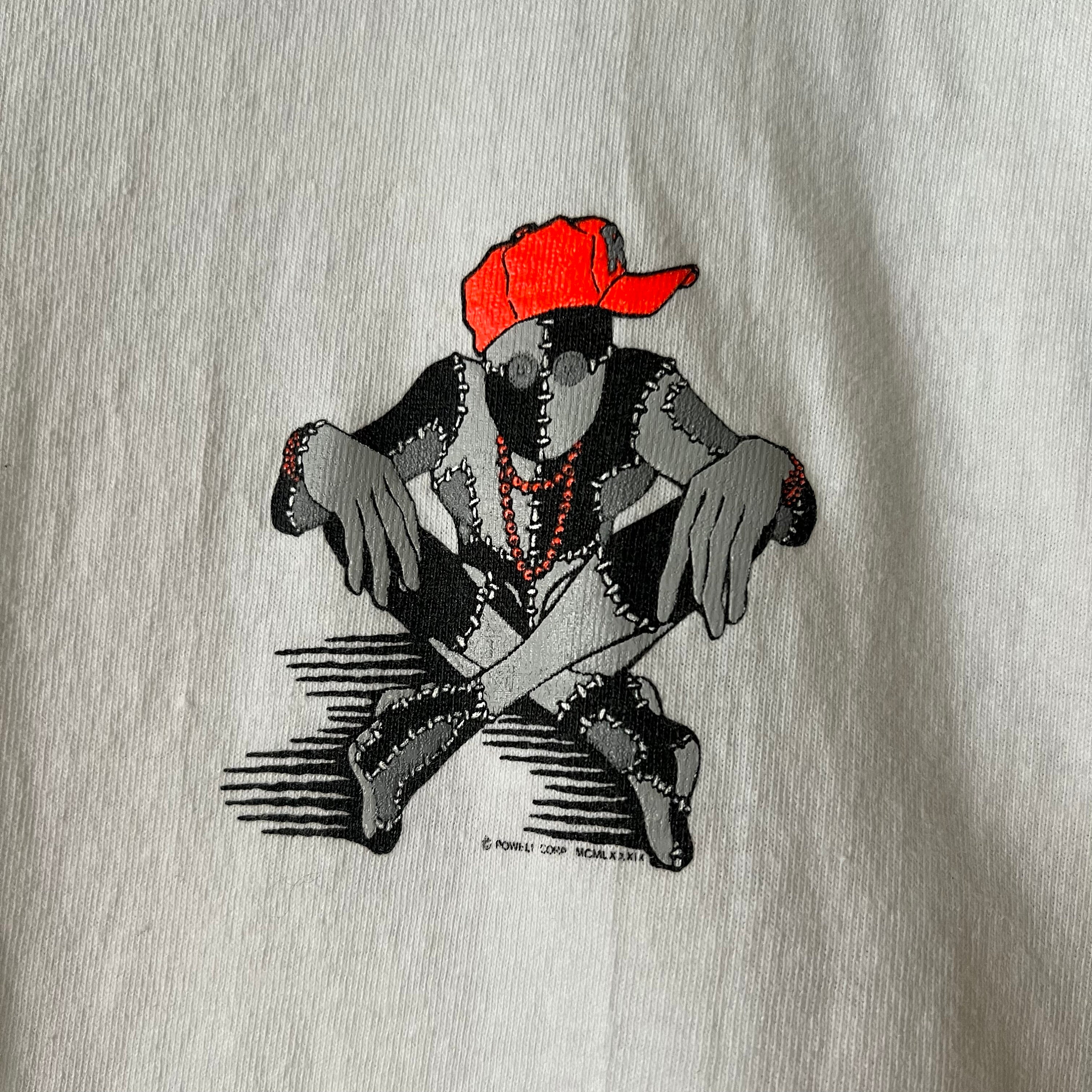 トップス Forties Rare Ray Barbee T Shirts XL 90s 1989 Ray Barbee Powell Peralta Vintage Skateboard Long Sleeve Tee