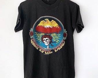 1979 Grateful Dead "Happy New Year 1980" Vintage Tour Concert Shirt 70s 1970s