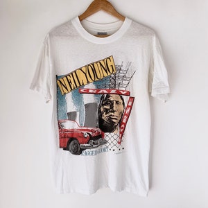 1991 Neil Young Ragged Glory Vintage Tour Band Shirt 90s 1990s RARE
