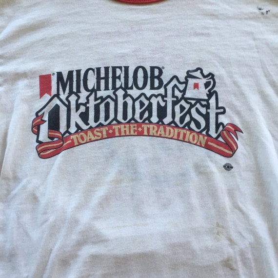 Vintage 80s Michelob Oktoberfest Beer Tee Shirt 1… - image 3