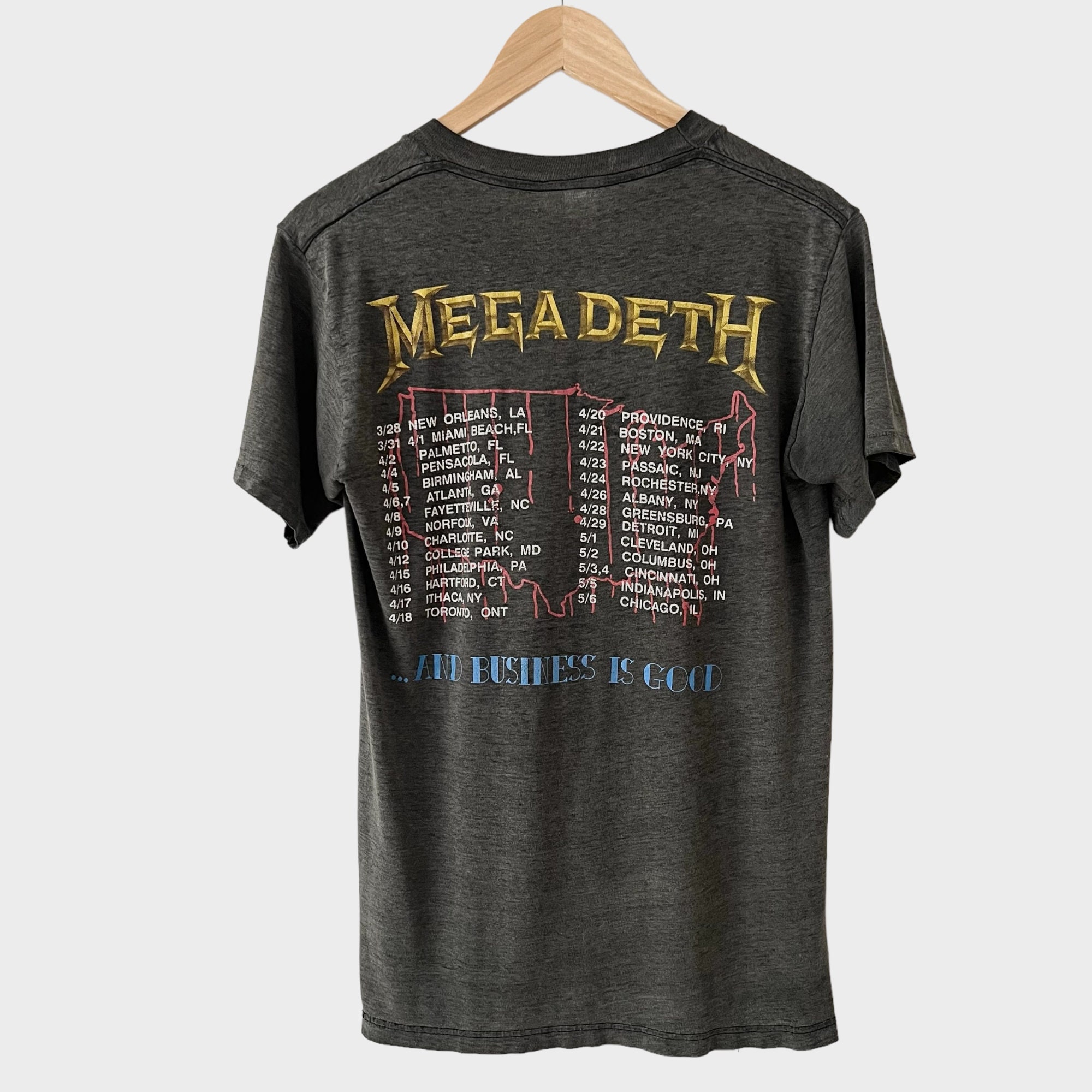 ヴィンテージ Slayer Tシャツ llica megadeth 1985 Megadeth 
