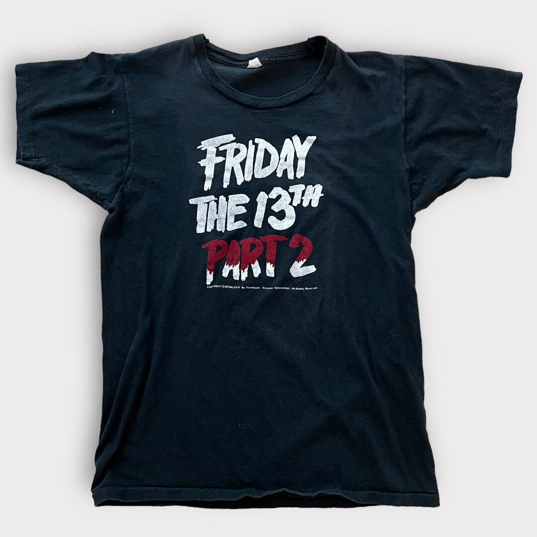1981 Friday the 13th Part 2 Vintage Horror Movie Promo Tee Shirt 80s ...