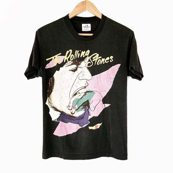 1989 Rolling Stones Vintage Rock Band Tour Tee Shi