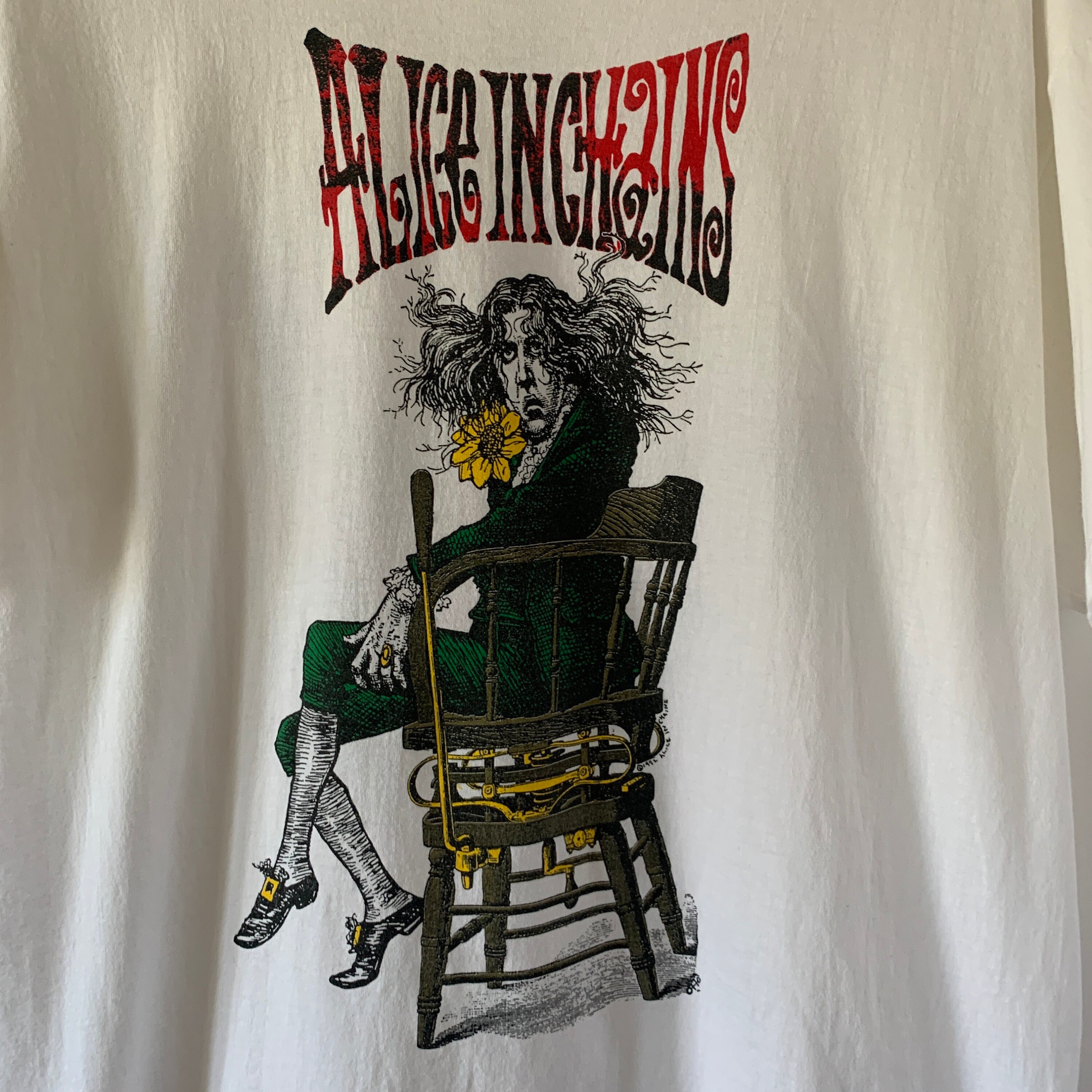 1992 Alice In Chain Angry Chair Vintage Tour Band Etsy