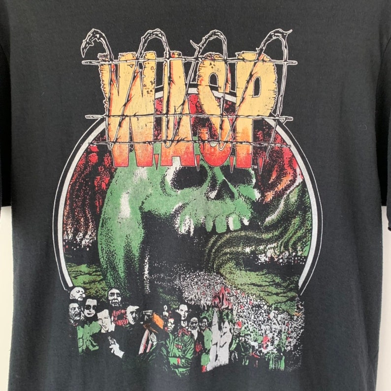 1989 WASP Vintage Tour Band Rock Shirt 80s 1980s | Etsy