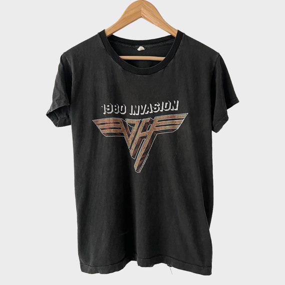 1980 Van Halen Vintage Tour Band Rock Tee Shirt 8… - image 1