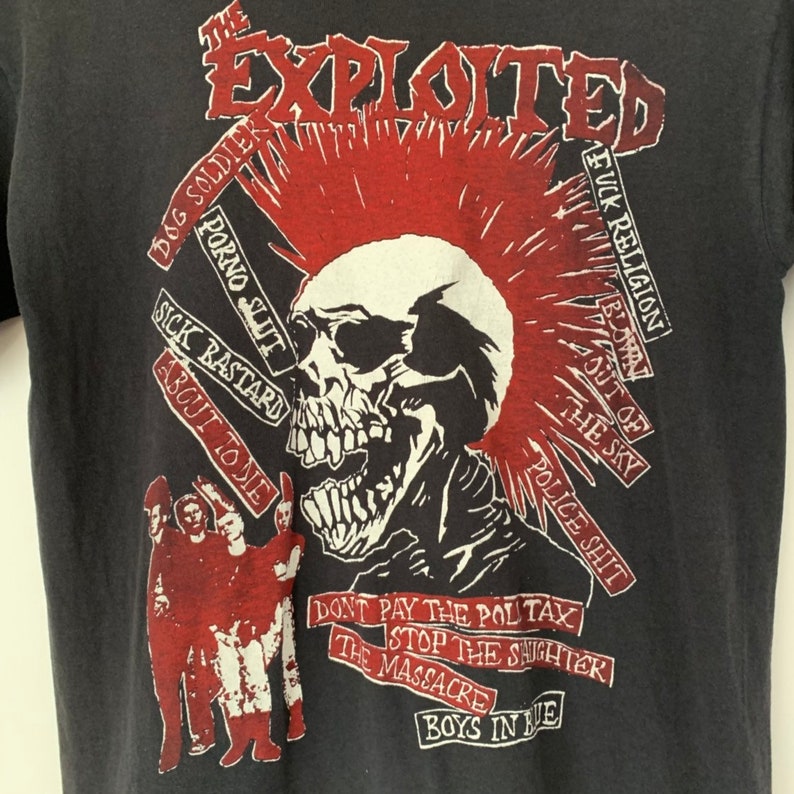 1980s The Exploited Vintage Band Tour Punk Rock Shirt 80s | Etsy
