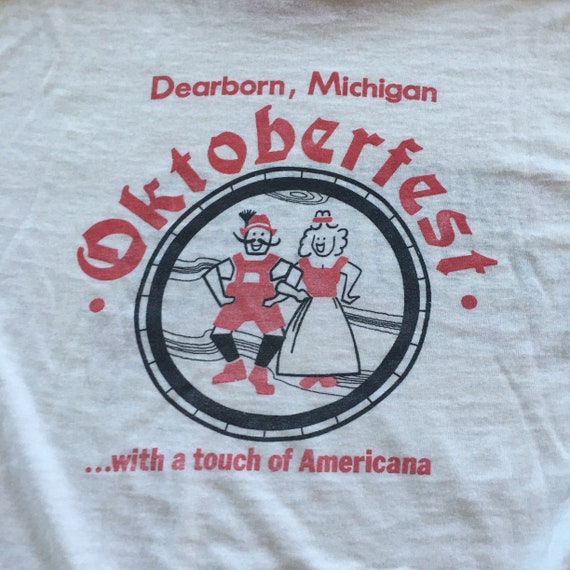Vintage 80s Michelob Oktoberfest Beer Tee Shirt 1… - image 4