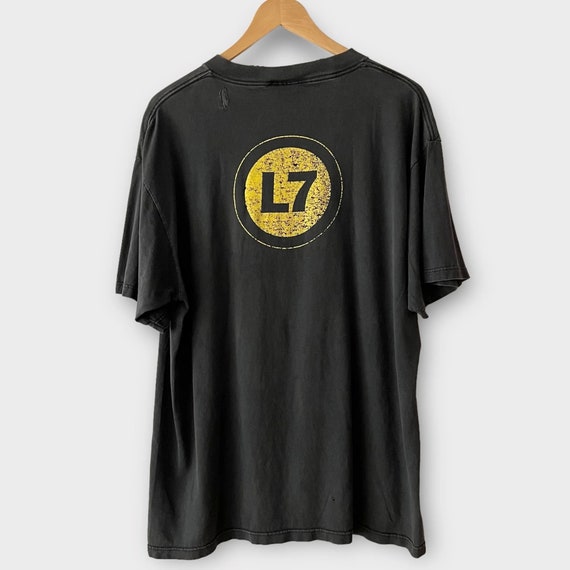ミュージシャン Layered T-shirt \"little punk\" [Yellow] L RARE Blink-182 Japanese Devil 1998 Loser Kids Punk Rock