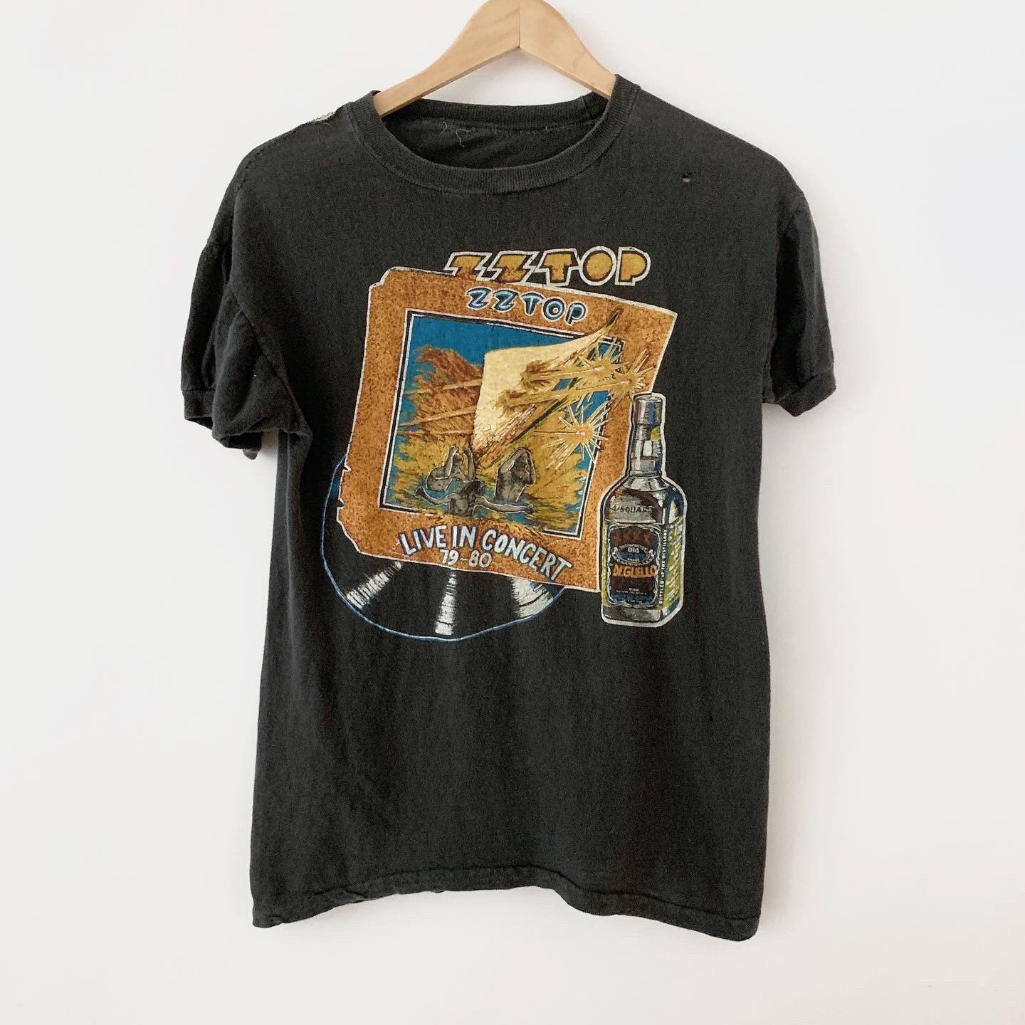 1979 ZZ Top Vintage Tour Band Rock Tee Shirt 70s 1970s Texas