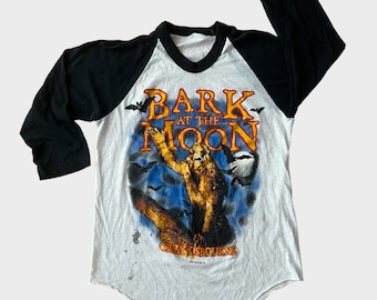 1984 Ozzy Osbourne "Bark At The Moon" Vintage Tour Band Rock Music Tee Shirt 80s 1980s