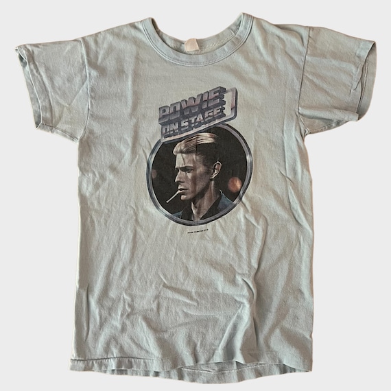 1976 David Bowie Vintage Tour Band Rock Tee Shirt 70s 1970s