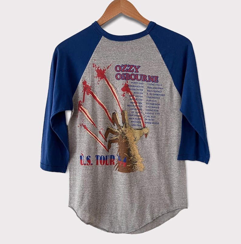 ozzy osbourne baseball shirt