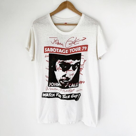 1979 John Cale Sabotage Tour Vintage Band Shirt Ve