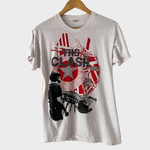 1984 The Clash &quot;Out Of Control&quot; Vintage Tour Punk Rock Band Tee Shirt 80s 1980s
