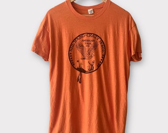 1976 Neil Young "Crazy Horse" Tour Vintage Band Rock Tee Shirt 70s 1970s