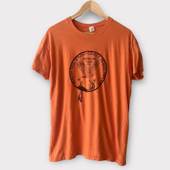 NEIL YOUNG CRAZY HORSE ツアーTシャツ Lサイズ Neil Young Crazy Horse Tour T Shirt - Rare Rock N Roll Tour