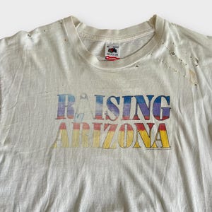 1987 Raising Arizona Vintage Movie Promo Tee Shirt (Starring: Nicolas Cage) 80s 1980s