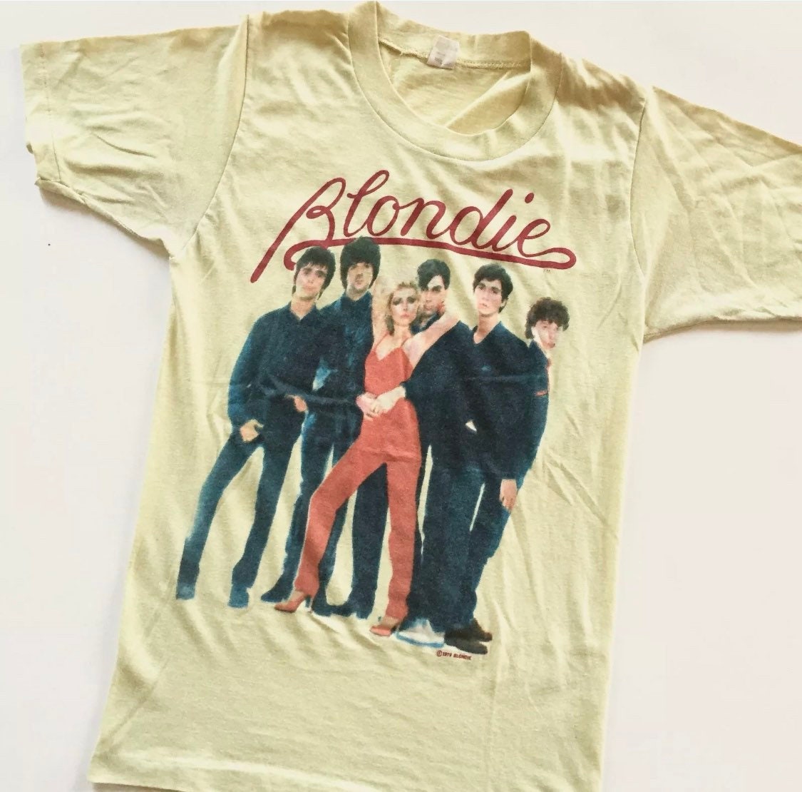 1979 BLONDIE Vintage Tour Promo Tee Shirt 70s 1970s Debbie Etsy