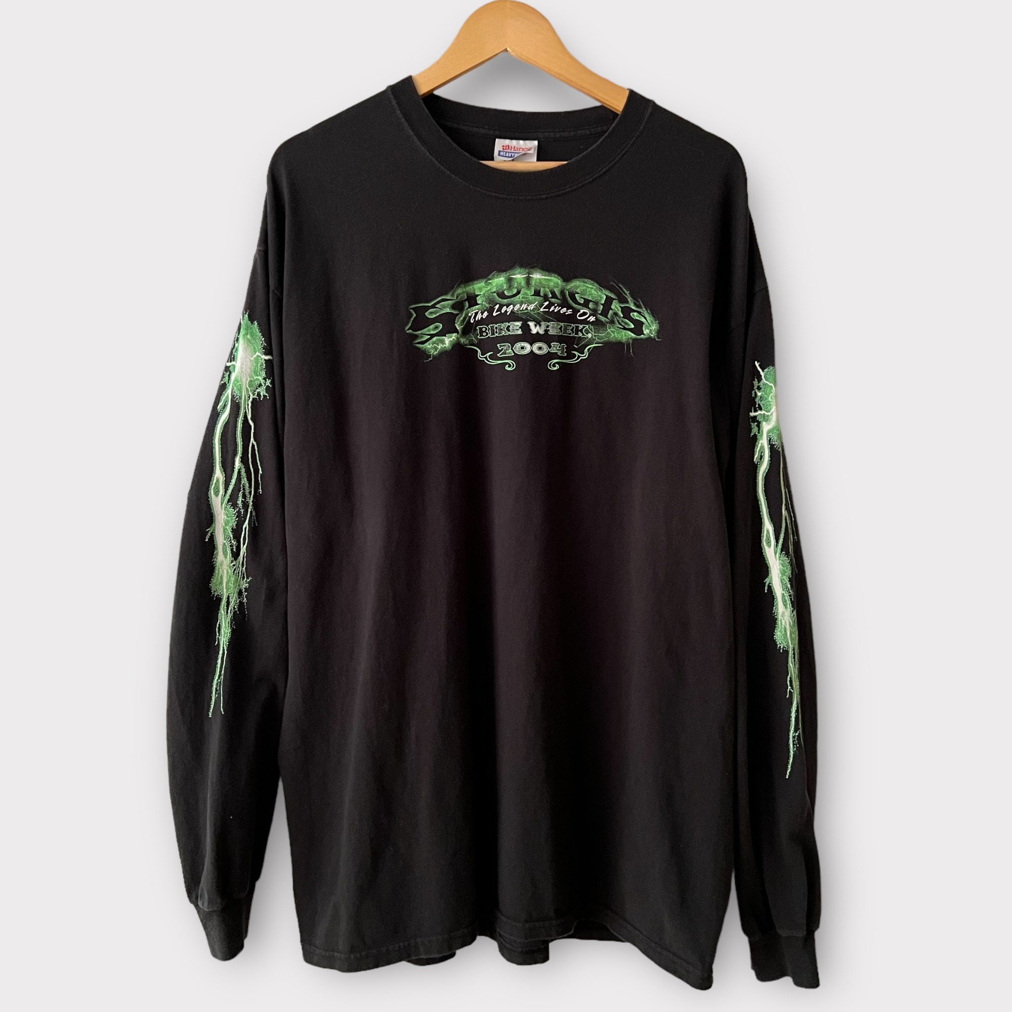 2004 Sturgis Bike Week Vintage Long Sleeve Motorcycle Tee Shirt 