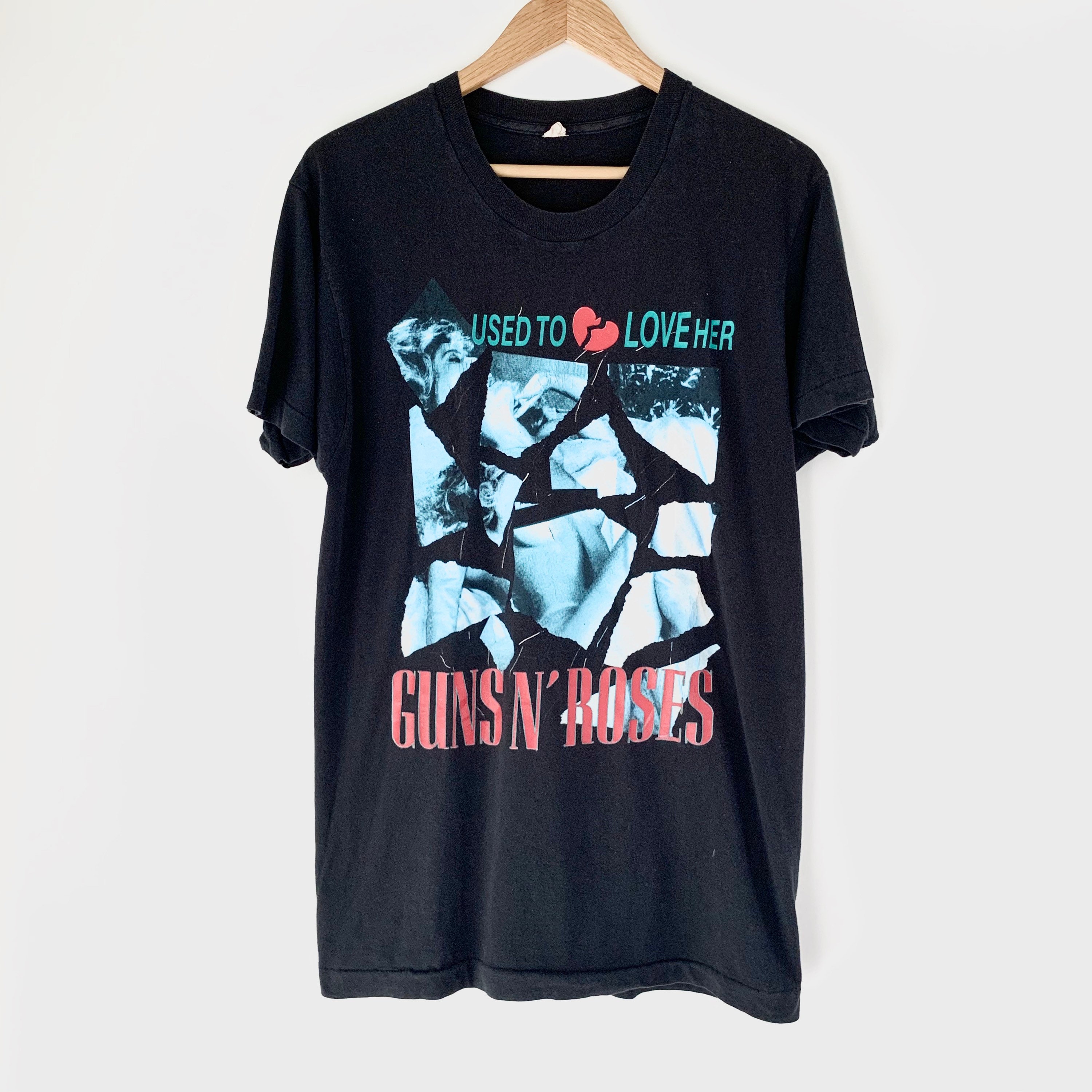 1989 Guns N Roses Used to Love Her LIES Vintage Tour Band