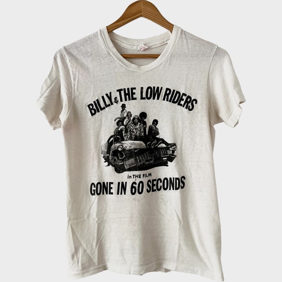 1974 Gone In 60 Seconds Vintage Movie Film Promo Tee Shirt 70s 1970s