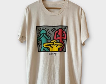 Camiseta Keith Haring Vinage Art de los años 90