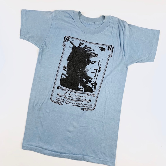 1980 John Lennon Vintage Tee Shirt Beatles 80s 198