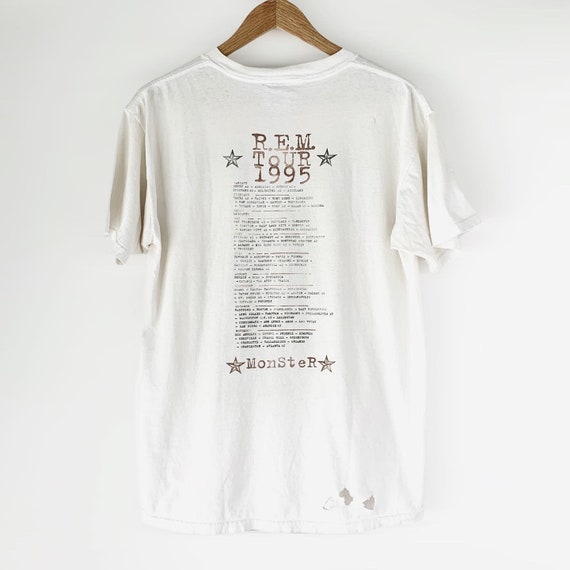 1995 REM "Monster" Vintage Tour Band Shirt 90s 19… - image 2