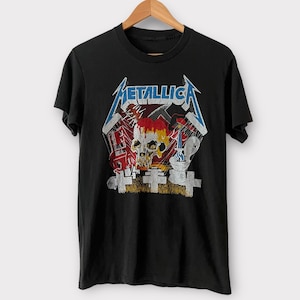 1987 Metallica &quot;Garage Days&quot; Vintage Tour Band Rock Heavy Metal Tee Shirt 80s 1980s