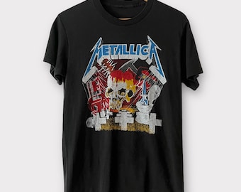 1987 Metallica "Garage Days" Vintage Tour Band Rock Heavy Metal Tee Shirt 80s 1980s