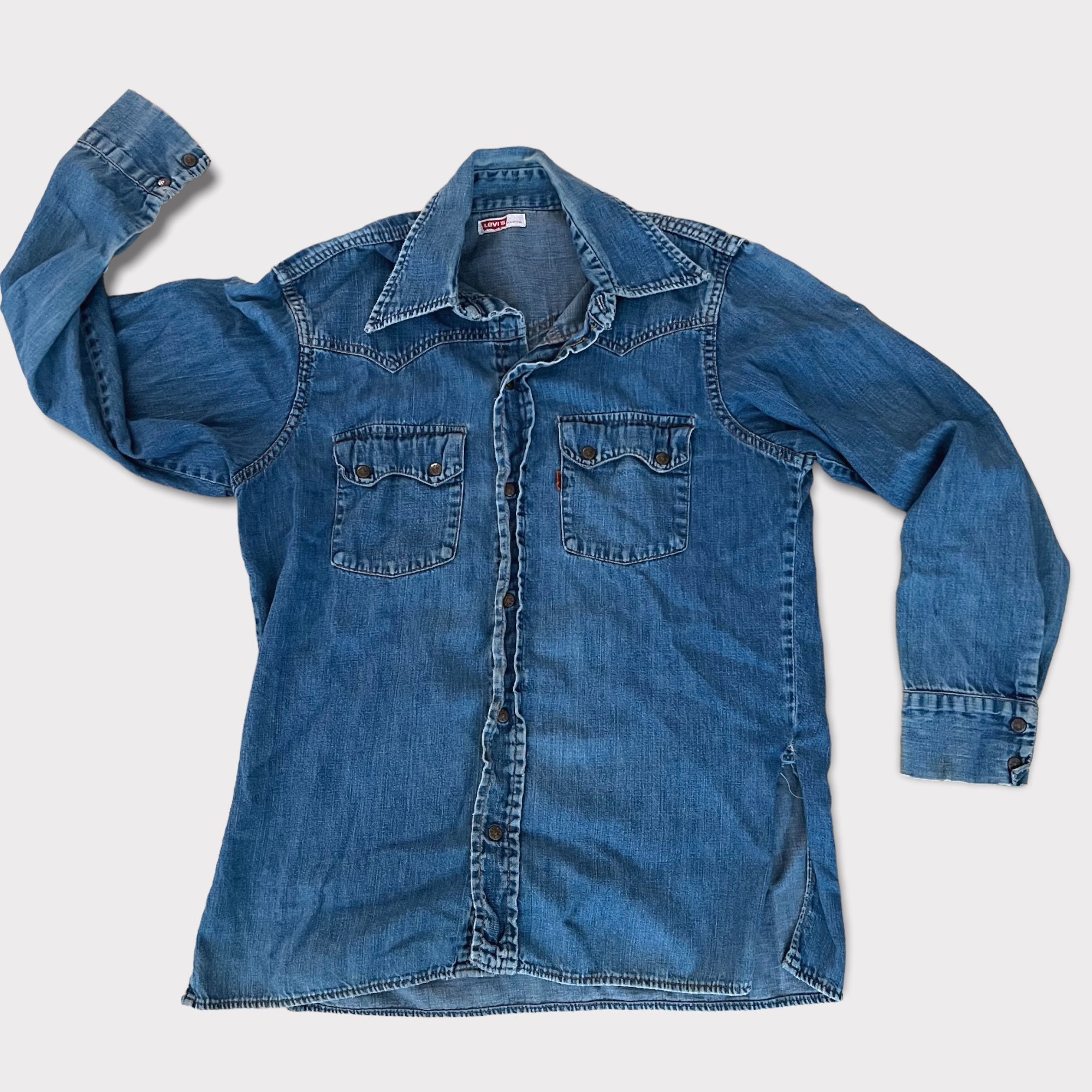 Levis vintage denim shirt outlet