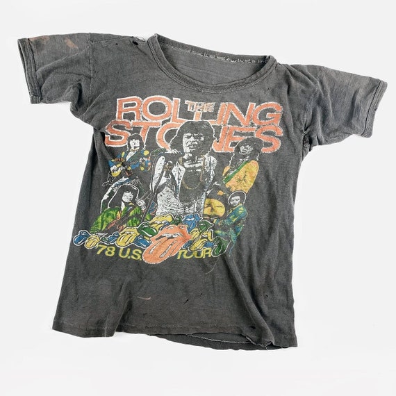 1978 Rolling Stones Vintage Tour Band Rock Shirt 70s 1970s - Etsy 日本