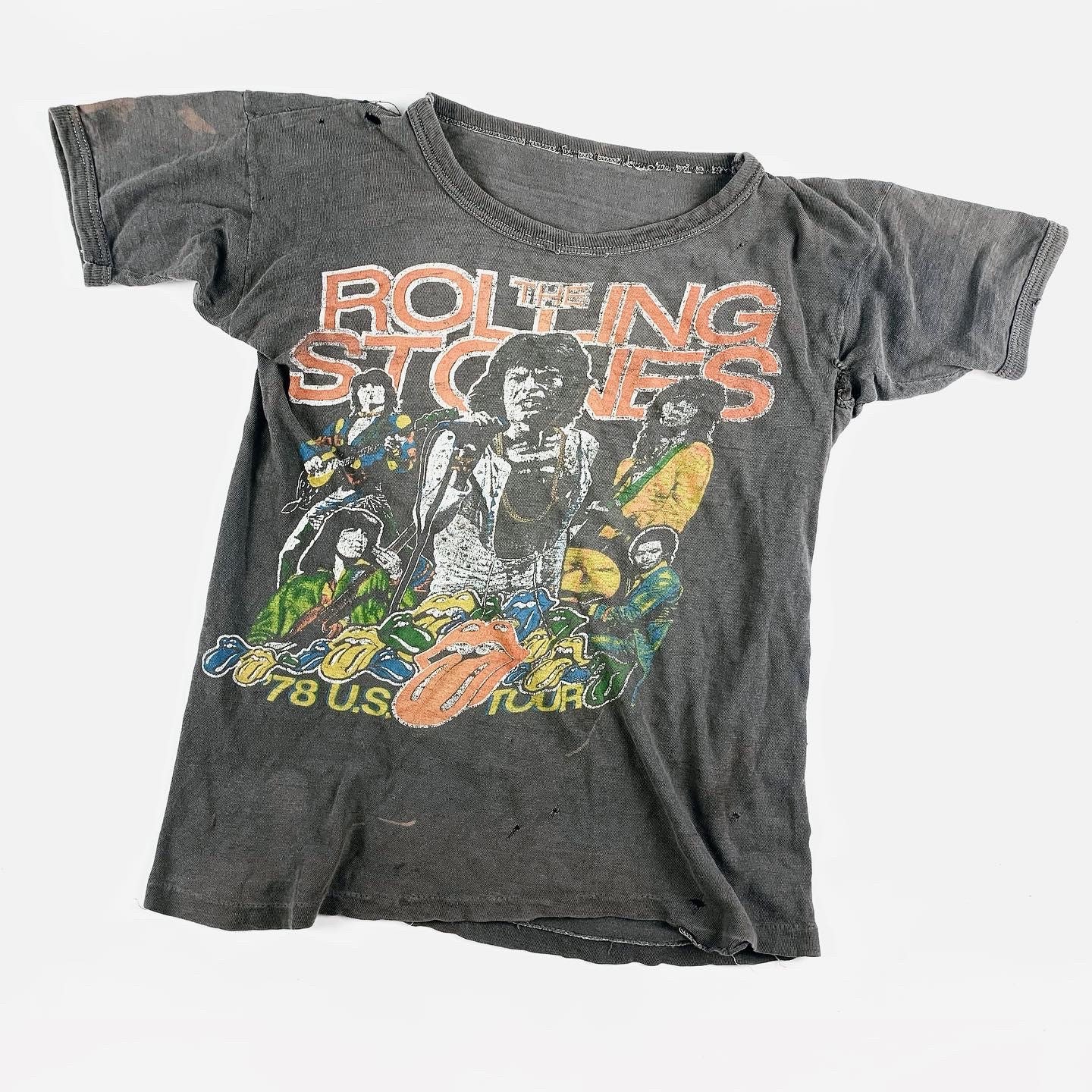 1978 Rolling Stones Vintage Tour Band Rock Shirt 70s 1970s