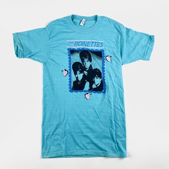 1980s The Ronettes Vintage Band Tour Shirt 80s 198