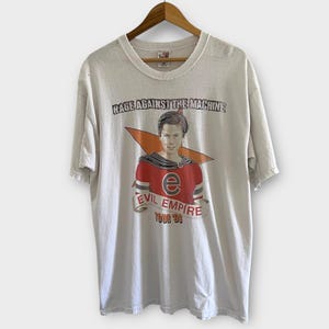 1996 Rage Against The Machine "Evil Empire" Vintage Tour Band Koszulka 90s Lata 90.