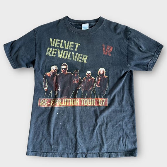 2007 Velvet Revolver Vintage Band Tour Rock Tee Shirt 00s 2000s