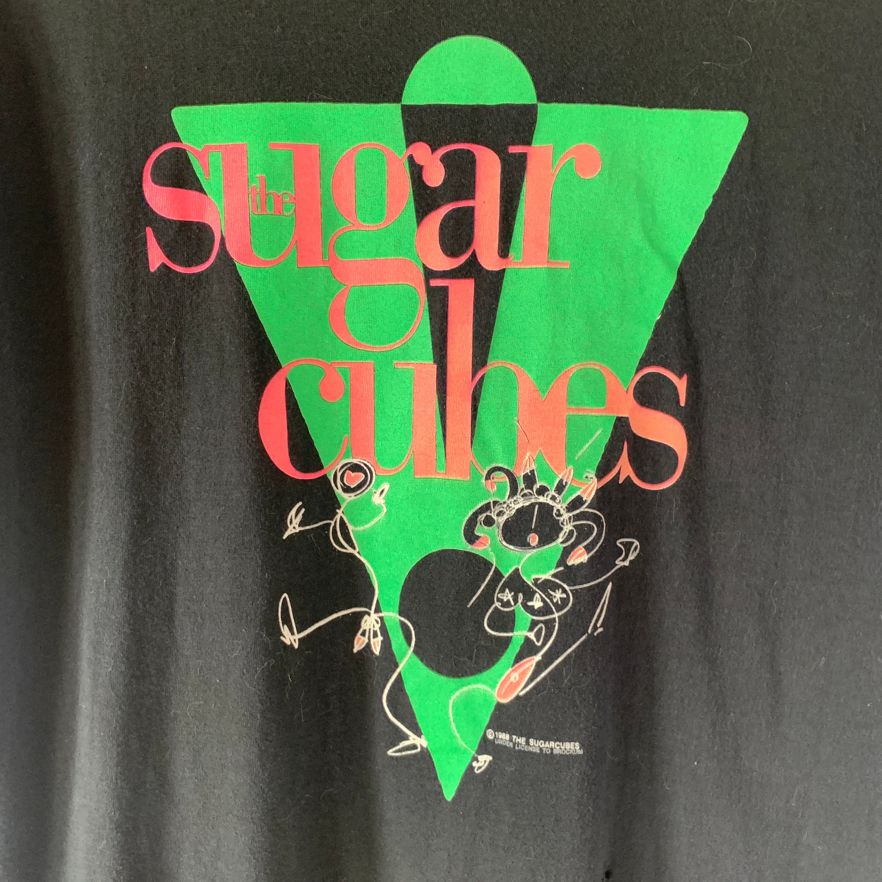 1988 シュガーキューブス ヴィンテージ ツアー バンド Tシャツ 1988 シュガーキューブス ヴィンテージ ツアー バンド Tシャツ