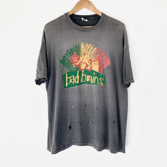 1989 Bad Brains Vintage Tour Band Punk Rock Tee Sh