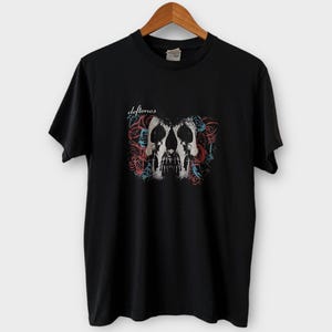 Koszulka z nadrukiem Deftones Vintage Tour Band Rock z 2003 r. z lat 2000–00