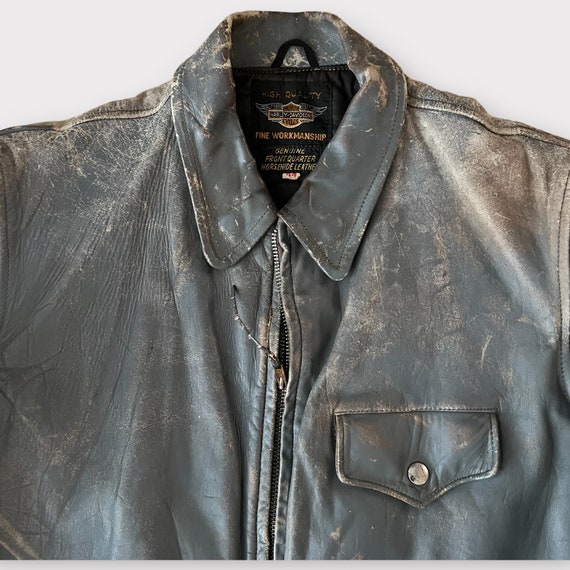 1950's Harley Davidson "Traveler" Horsehide Motor… - image 2