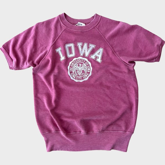 1960's University Of Iowa Champion Vintage Short … - image 1